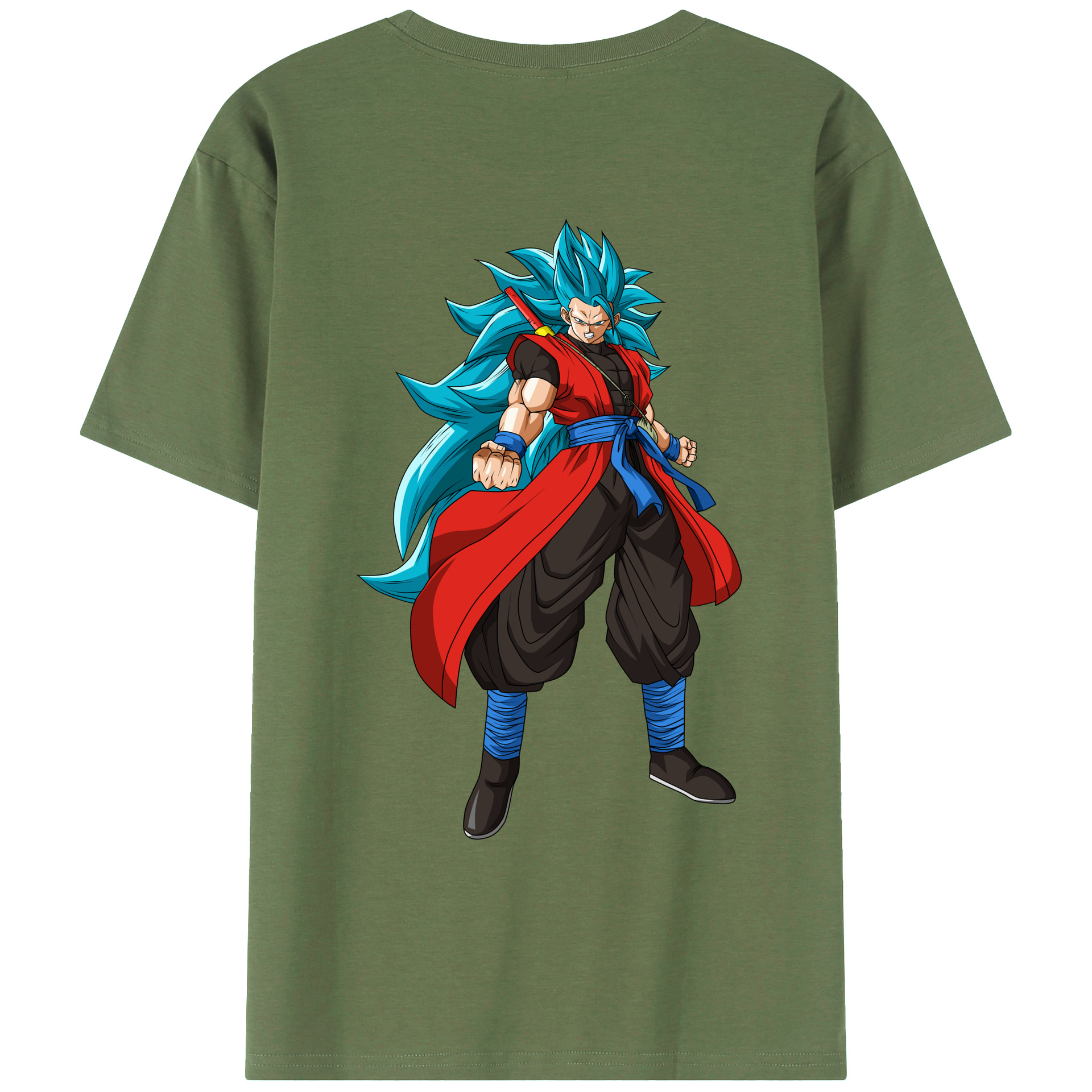 （画像用） ドラゴンボール ベジット DRAGON BALL Vegetto 綿100％ メンズ半袖Tシャツ（バックプリント） 通気性